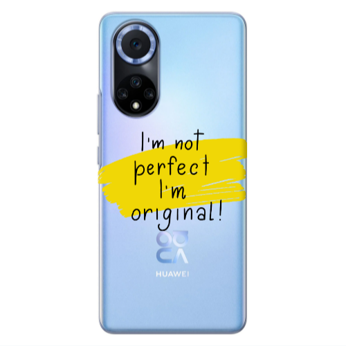 Huawei Nova 9 I m not perfect Transparent Silicone TPU Θήκη