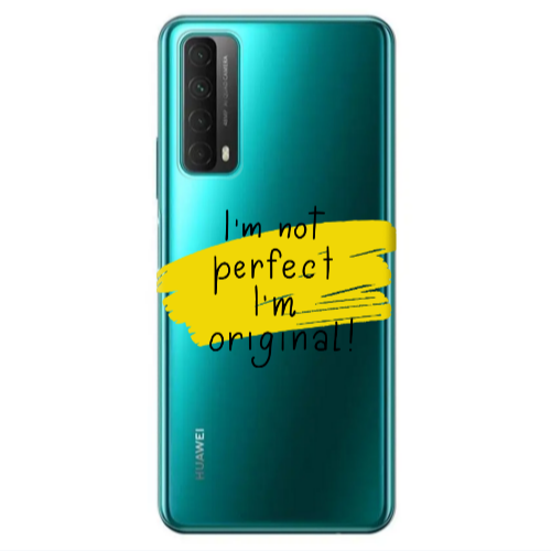 Huawei P Smart 2021 I m not perfect Transparent Silicone TPU Θήκη