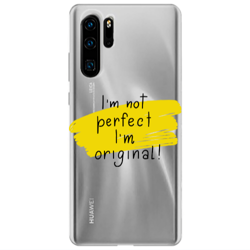 Huawei P30 Pro I m not perfect Transparent Silicone TPU Θήκη