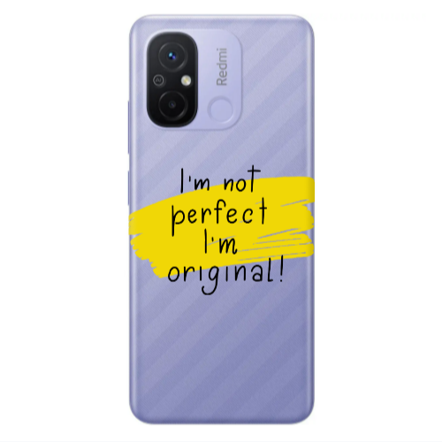 Xiaomi Redmi 12C I m not perfect Transparent Silicone TPU Θήκη