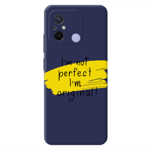 Xiaomi Redmi 12C I m not perfect Dark blue Colored Silicone TPU Θήκη
