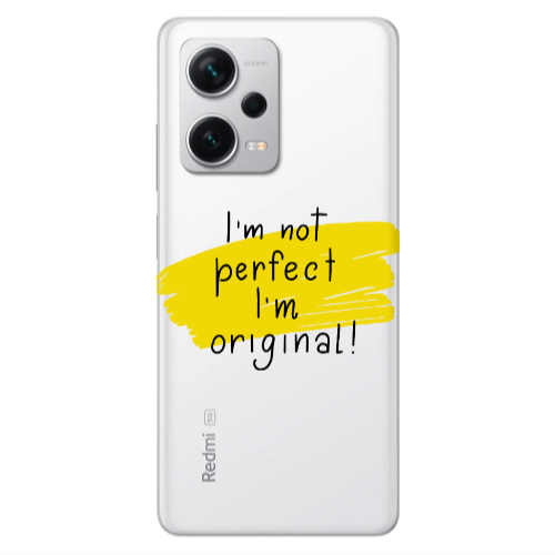 Xiaomi Redmi Note 12 5G I m not perfect Transparent Silicone TPU Θήκη