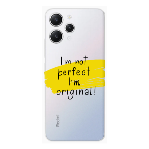 Xiaomi Redmi 12 I m not perfect Transparent Silicone TPU Θήκη