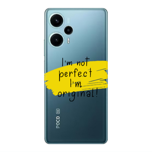 Xiaomi Poco F5 I m not perfect Transparent Silicone TPU Θήκη