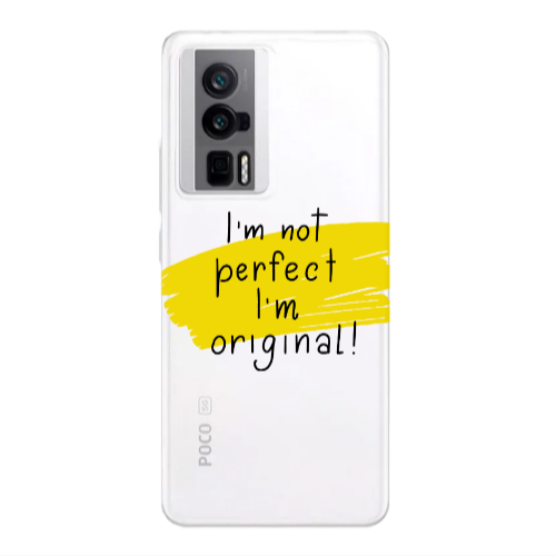 Xiaomi Poco F5 Pro I m not perfect Transparent Silicone TPU Θήκη