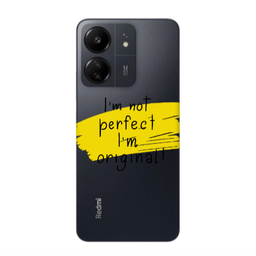 Xiaomi Redmi 13C I m not perfect Transparent Silicone TPU Θήκη