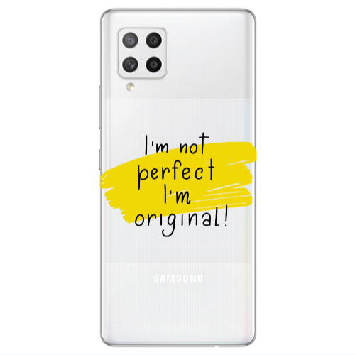 Samsung A42 5G I m not perfect Transparent Silicone TPU Θήκη