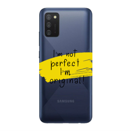 Samsung A02s I m not perfect Transparent Silicone TPU Θήκη