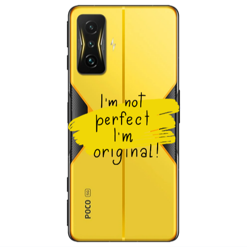 Xiaomi Poco F4 Gt I m not perfect Transparent Silicone TPU Θήκη