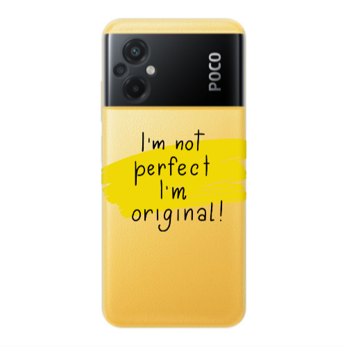 Xiaomi Poco M5 I m not perfect Transparent Silicone TPU Θήκη