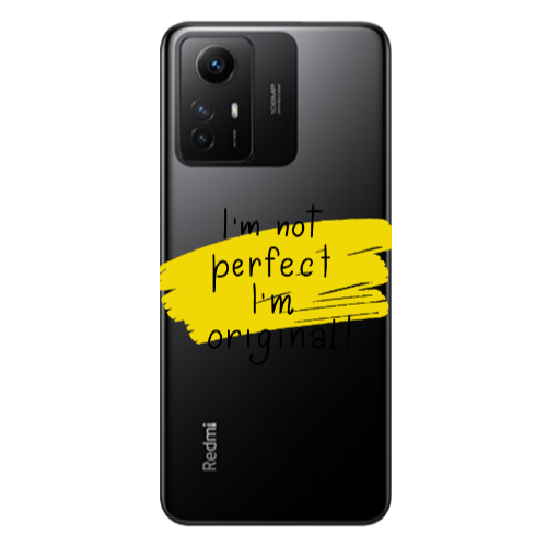 Xiaomi Redmi Note 12s I m not perfect Transparent Silicone TPU Θήκη
