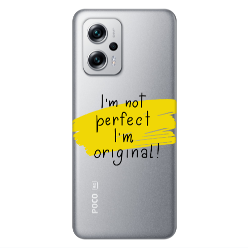 Xiaomi Poco X4 GT I m not perfect Transparent Silicone TPU Θήκη