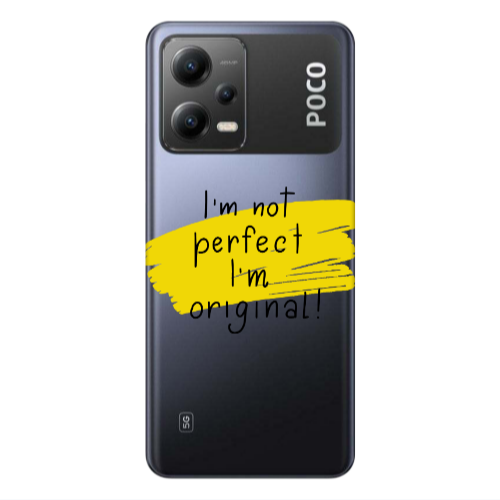 Xiaomi Poco X5 I m not perfect Transparent Silicone TPU Θήκη