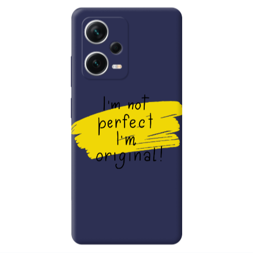 Xiaomi Poco X5 I m not perfect Dark blue Colored Silicone TPU Θήκη
