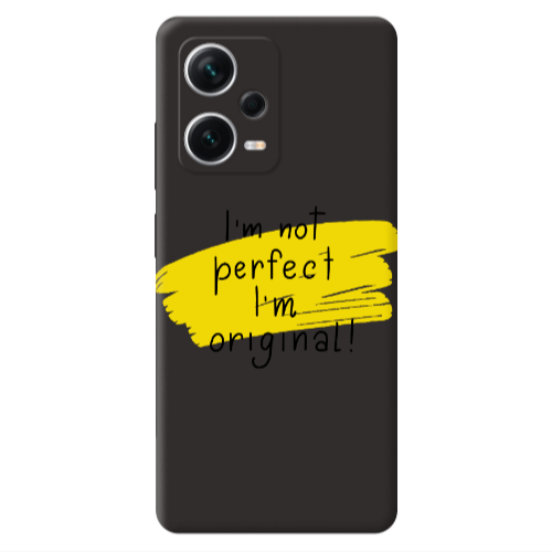 Xiaomi Poco X5 I m not perfect Black Colored Silicone TPU Θήκη