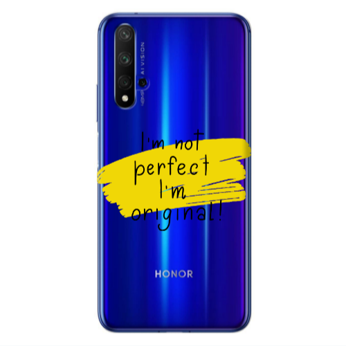 Huawei Nova 5 T I m not perfect Transparent Silicone TPU Θήκη