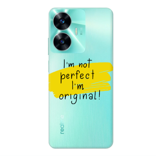 Realme C55 I m not perfect Transparent Silicone TPU Θήκη