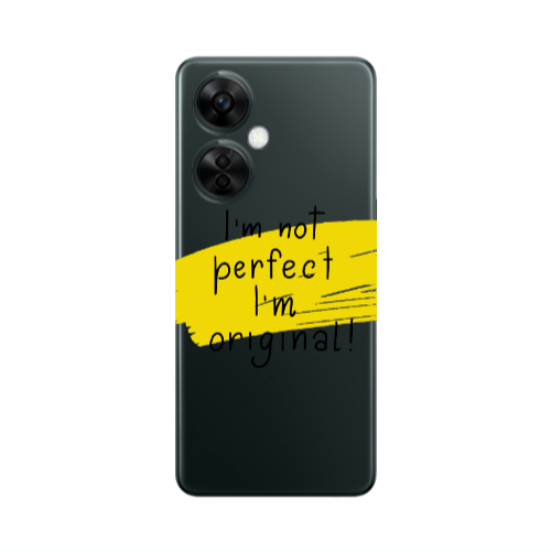 Oneplus Nord CE 3 Lite 5G I m not perfect Transparent Silicone TPU Θήκη