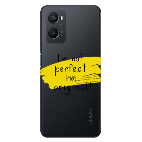 Oppo A 96 I m not perfect Transparent Silicone TPU Θήκη