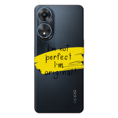 Oppo A 98 I m not perfect Transparent Silicone TPU Θήκη
