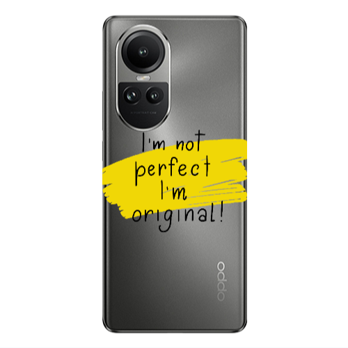 Oppo Reno10 5G I m not perfect Transparent Silicone TPU Θήκη