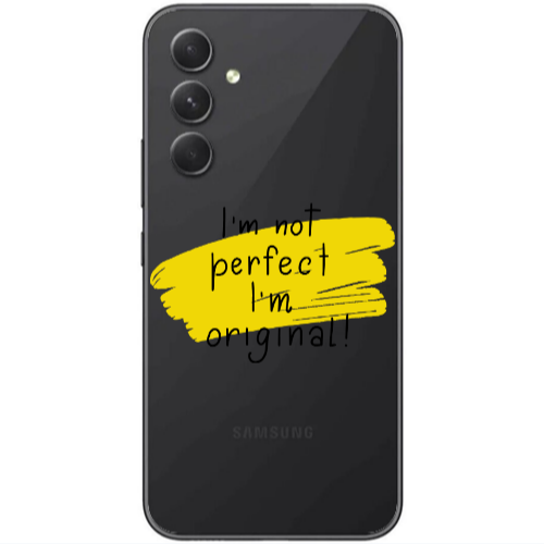 Samsung  Galaxy A05s I m not perfect Transparent Silicone TPU Θήκη