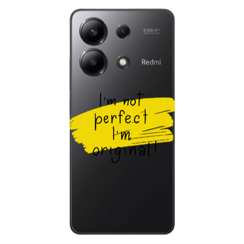 Xiaomi Redmi Note 13 4G I m not perfect Transparent Silicone TPU Θήκη