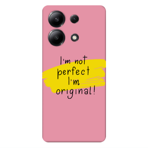 Xiaomi Redmi Note 13 4G I m not perfect Pink Colored Silicone TPU Θήκη