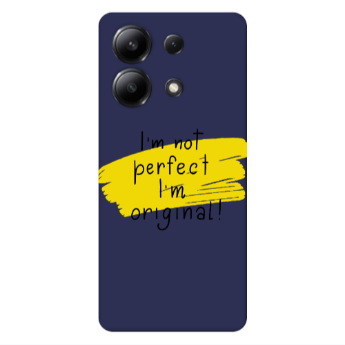 Xiaomi Redmi Note 13 4G I m not perfect Dark blue Colored Silicone TPU Θήκη