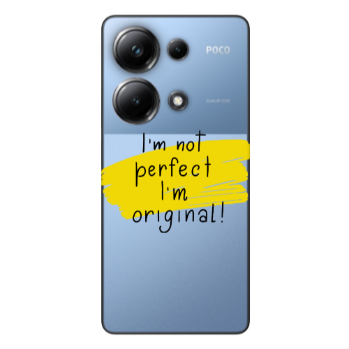 Xiaomi Poco M6 Pro 4G I m not perfect Transparent Silicone TPU Θήκη