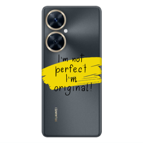 Huawei Nova 11i I m not perfect Transparent Silicone TPU Θήκη