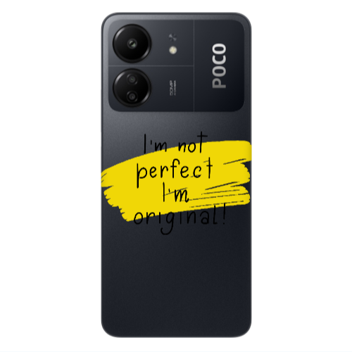 Xiaomi Poco C65 I m not perfect Transparent Silicone TPU Θήκη