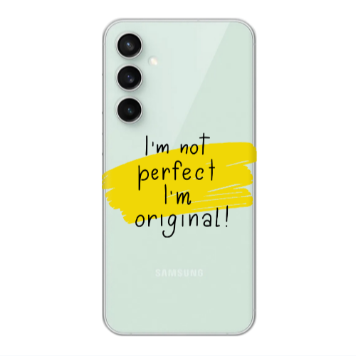 Samsung S24 I m not perfect Transparent Silicone TPU Θήκη