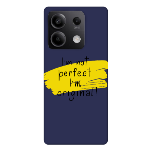 Xiaomi Redmi Note 13Pro 5G I m not perfect Dark blue Colored Silicone TPU Θήκη