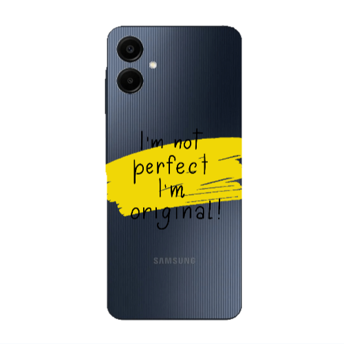 Samsung A06 I m not perfect Transparent Silicone TPU Θήκη