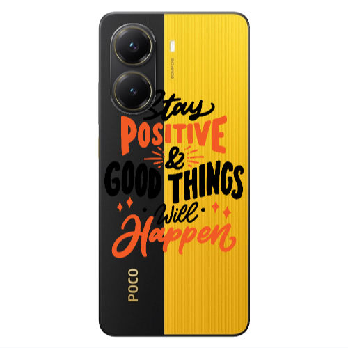 Xiaomi Poco X7 Pro Stay Positive Transparent Silicone TPU Θήκη