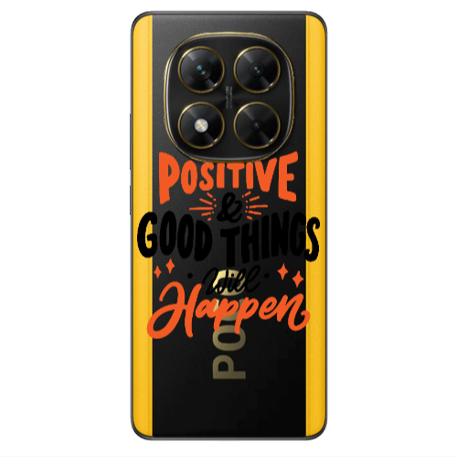 Xiaomi Poco X7 Stay Positive Transparent Silicone TPU Θήκη