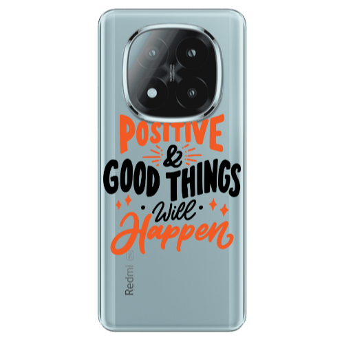 Xiaomi Redmi Note 14 Pro + 5g Stay Positive Transparent Silicone TPU Θήκη