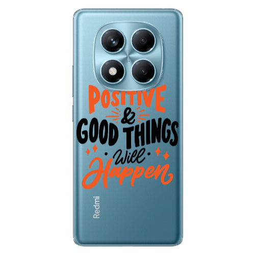 Xiaomi Redmi Note 14 Pro Stay Positive Transparent Silicone TPU Θήκη