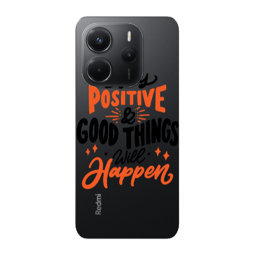 Xiaomi Redmi Note 14 Stay Positive Transparent Silicone TPU Θήκη