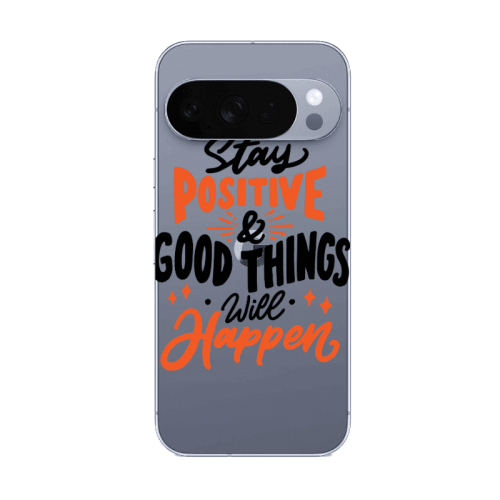 Google Pixel 10 Pro Stay Positive Transparent Silicone TPU Θήκη