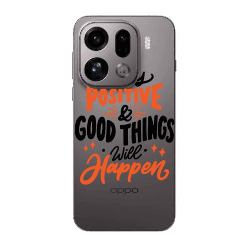 Oppo Find X9 Pro Stay Positive Transparent Silicone TPU Θήκη