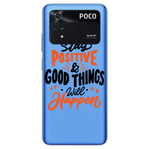 Xiaomi Poco M4 Pro 4G Stay Positive Transparent Silicone TPU Θήκη