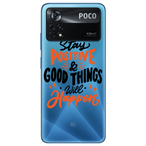 Xiaomi Poco X4 Pro Stay Positive Transparent Silicone TPU Θήκη