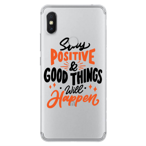 Xiaomi Redmi S2 Stay Positive Transparent Silicone TPU Θήκη