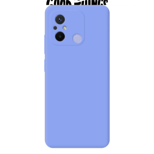 Xiaomi Redmi 12C Stay Positive Light Purple Colored Silicone TPU Θήκη