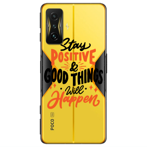 Xiaomi Poco F4 Gt Stay Positive Transparent Silicone TPU Θήκη