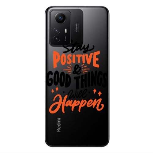 Xiaomi Redmi Note 12s Stay Positive Transparent Silicone TPU Θήκη