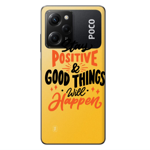 Xiaomi Poco X5 Pro Stay Positive Transparent Silicone TPU Θήκη
