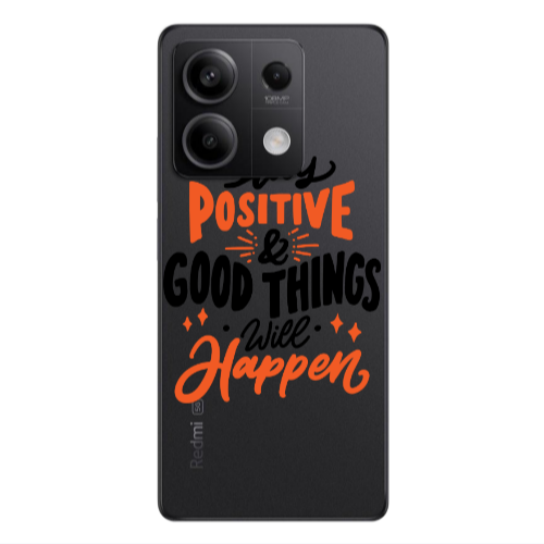 Xiaomi Redmi Note 13 5G Stay Positive Transparent Silicone TPU Θήκη